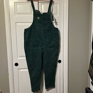 Lucy and yak green corduroy overall Excellent condition